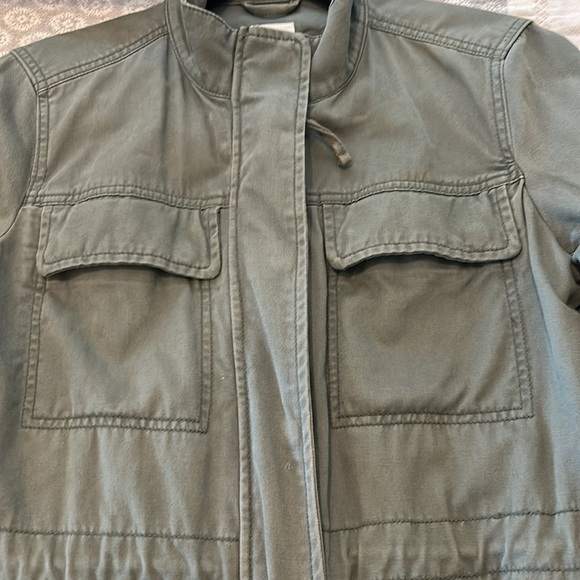 Gap Utility 100% Cotton Jacket Military Green Women size S - Picture 11 of 12